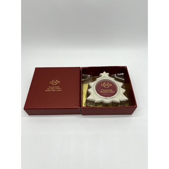 Lenox Yuletide Glowlites Votive Christmas Season Tree Tea Light Decoration - Picture 2 of 3